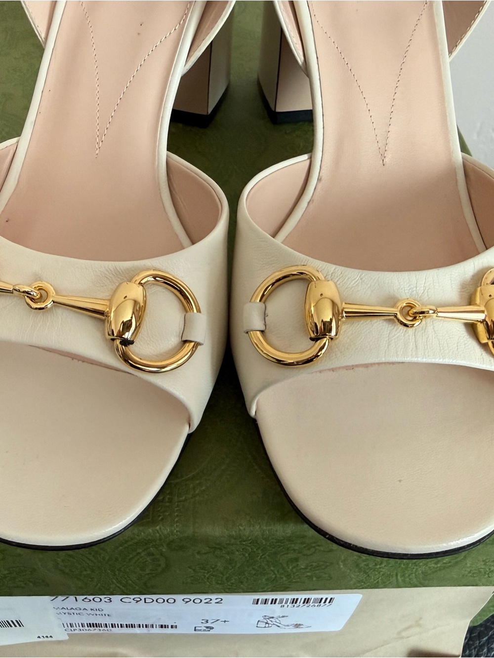 Gucci Women’s Horsebit Block Heel Sandal - Brand New - 37.5 EU / 7.5 US - Picture 5 of 10